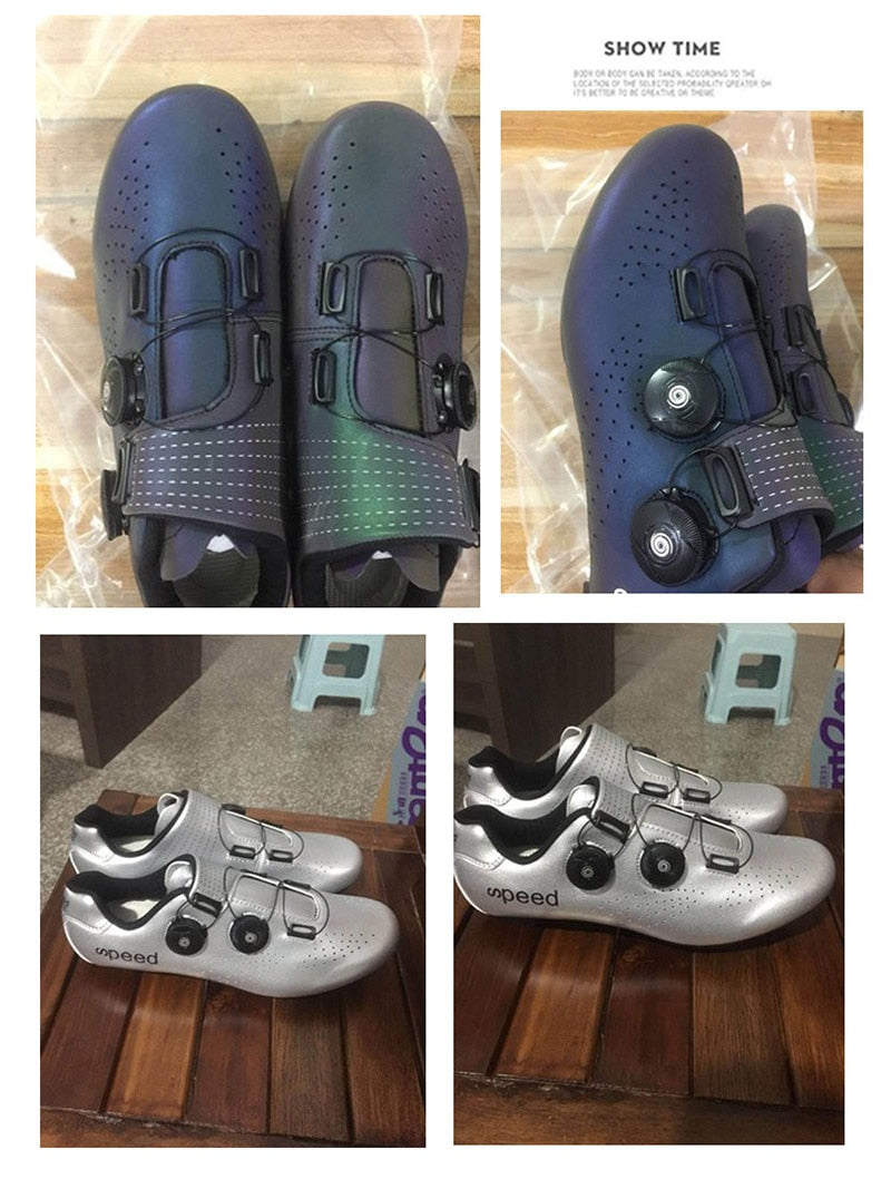 Athletic MTB cycling shoes for men and women by The Clothing Company Sydney, featuring self-locking straps and sporty design.