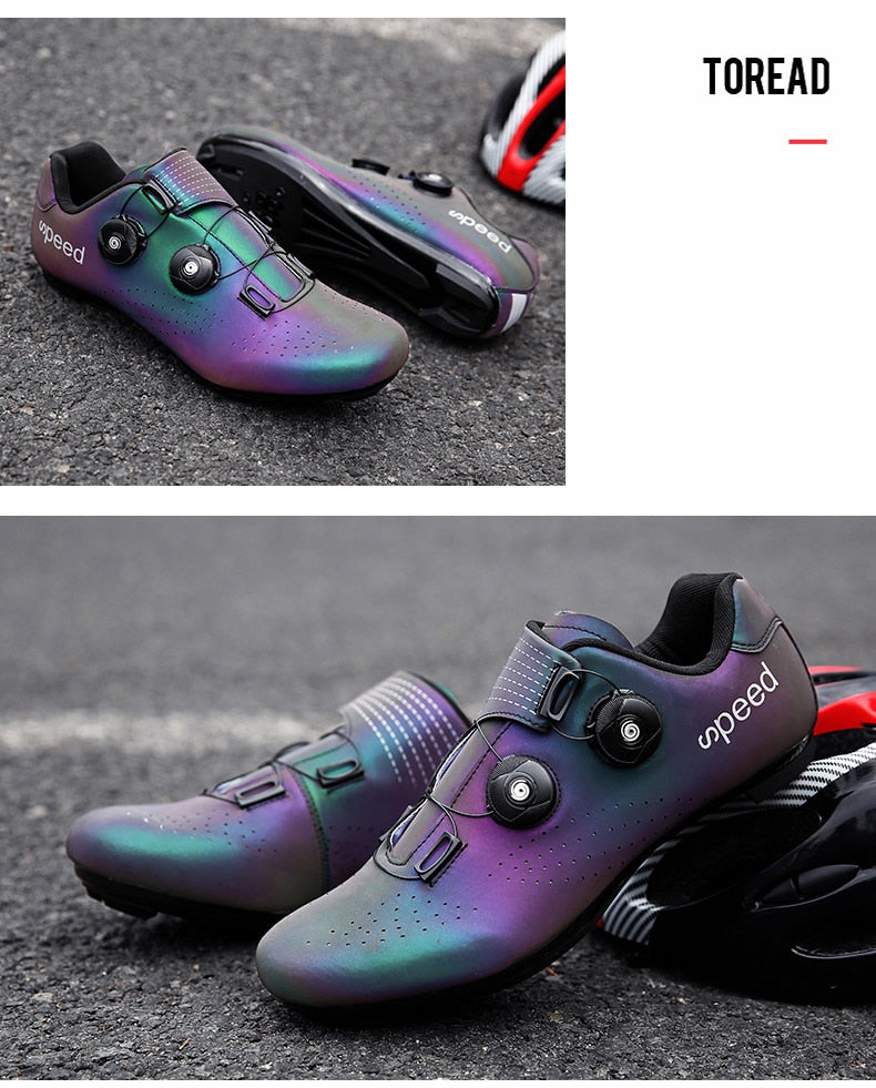 Athletic MTB cycling shoes for men and women by The Clothing Company Sydney, featuring self-locking straps and breathable design.