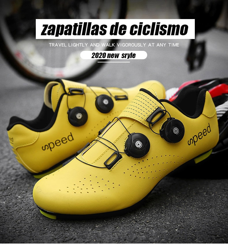 Athletic MTB cycling shoes for men and women by The Clothing Company Sydney, featuring self-locking straps and sporty design.