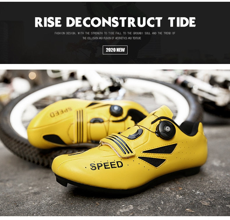 Athletic MTB cycling shoes by The Clothing Company Sydney, featuring self-locking straps and breathable design for men and women.