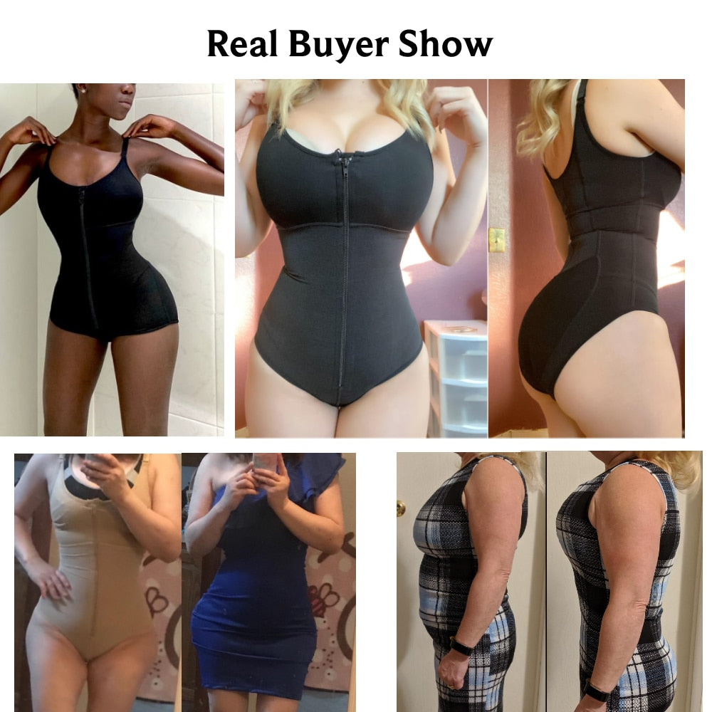 Women's full body shaper by The Clothing Company Sydney with corset waist trainer, push-up butt lifter, slimming shapewear.