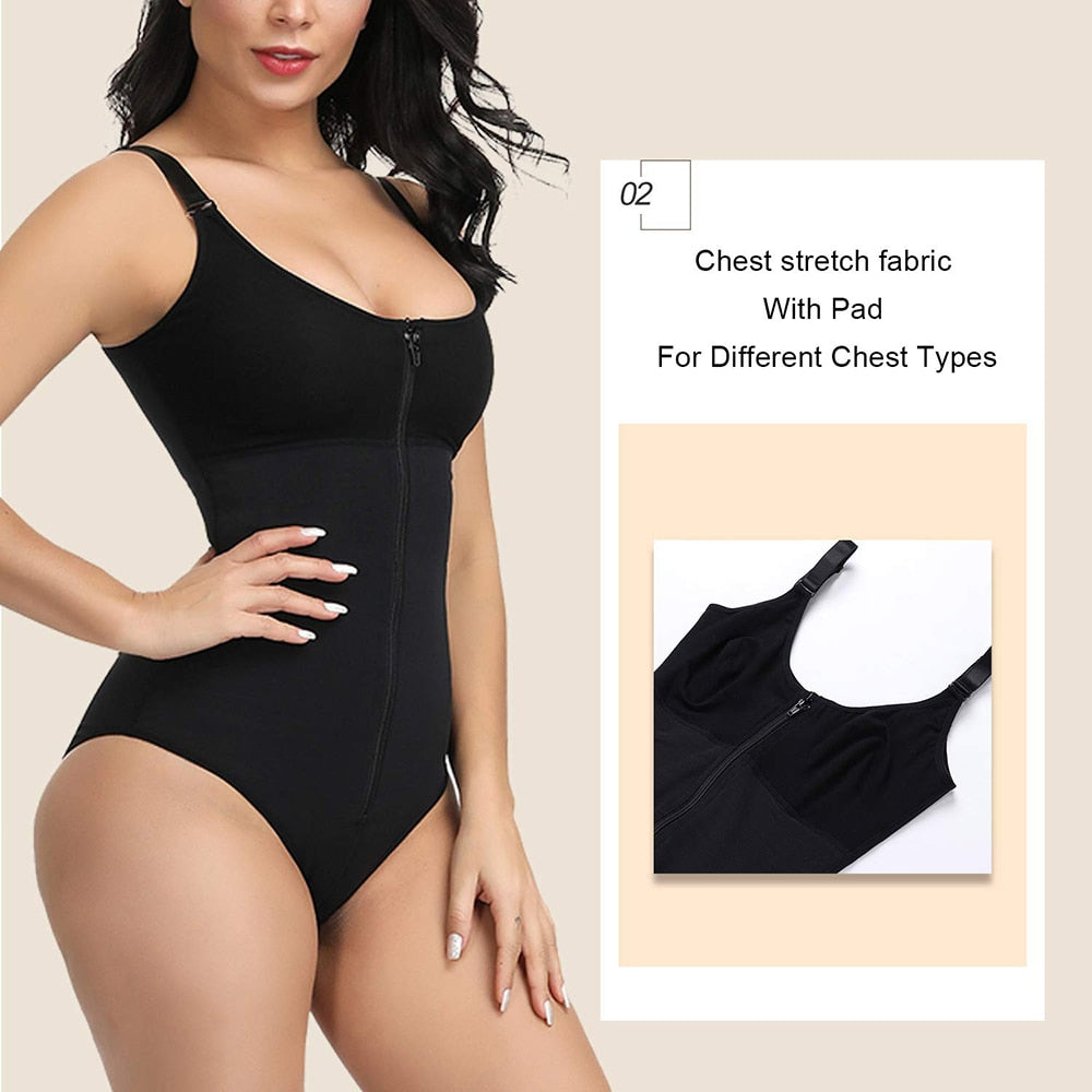 Women's full body shaper corset waist trainer from The Clothing Company Sydney, slimming shapewear with push-up butt and underbust support.