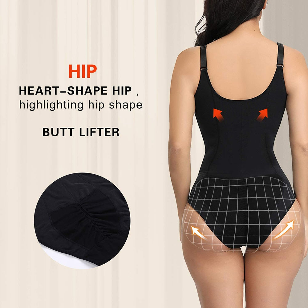 Women's full body shaper corset waist trainer from The Clothing Company Sydney, featuring a slimming sheath and push-up butt lifter.
