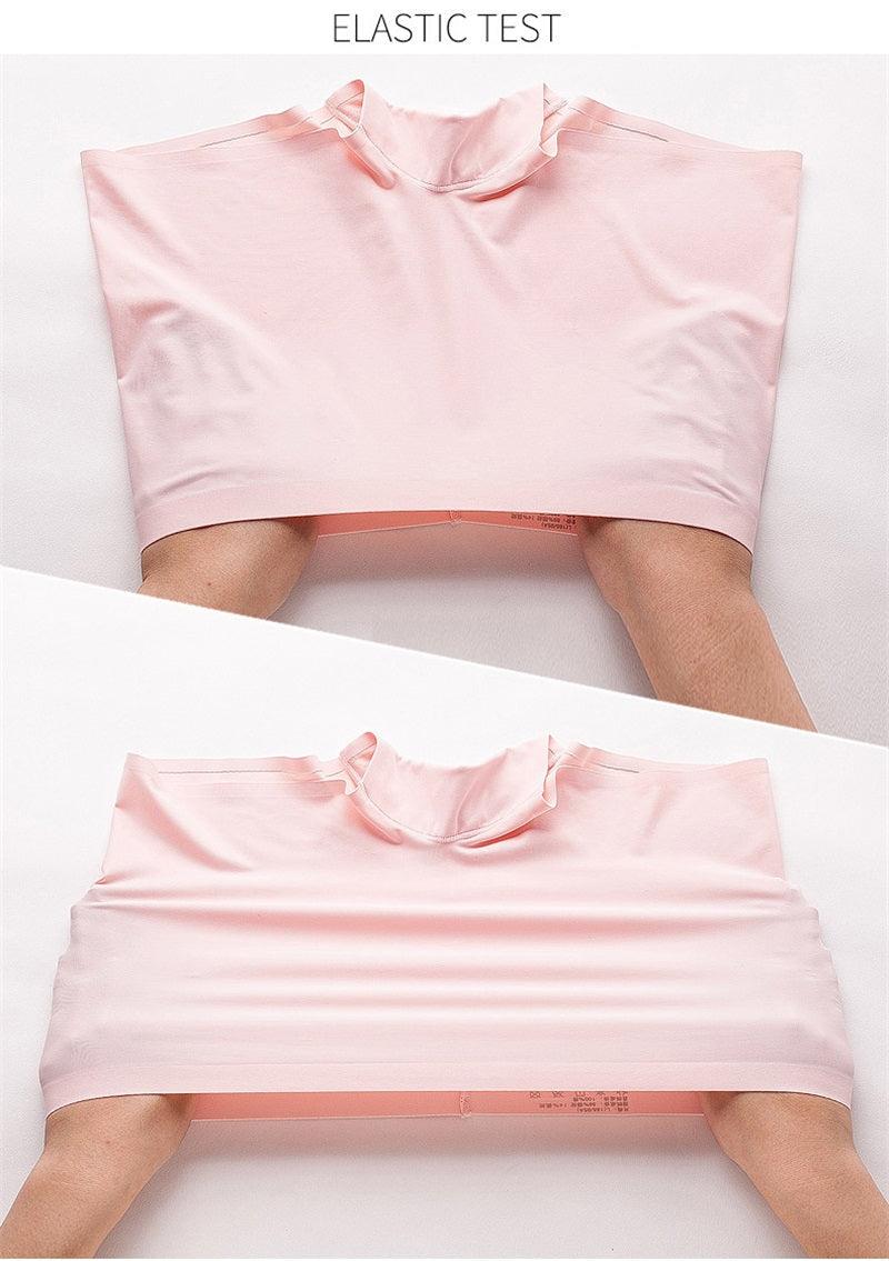 Two-pack women's seamless ice silk boxer boyshorts with mid waist, breathable summer safety shorts by The Clothing Company Sydney