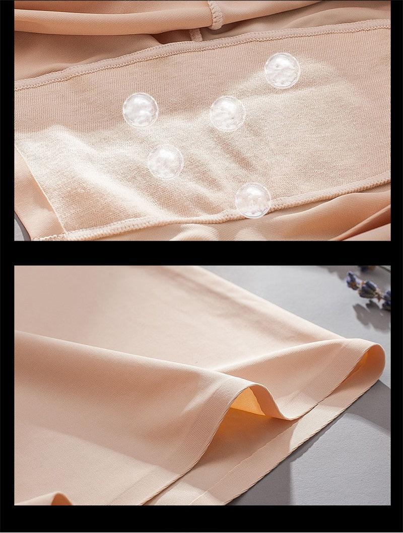 Two-pack women's seamless boxer boyshorts in ice silk fabric, mid waist, breathable summer underwear by The Clothing Company Sydney.