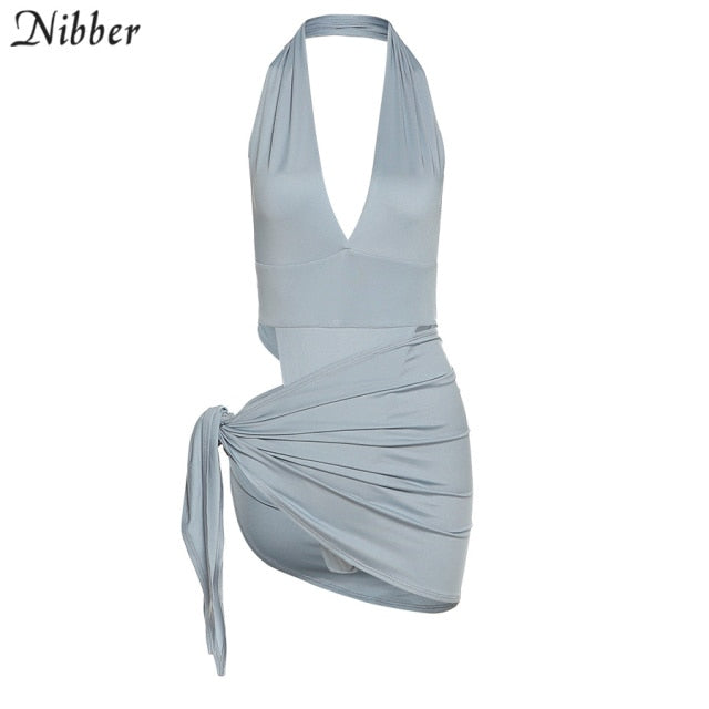 Two-piece beach vacation bikini bodysuit and skirt set for women, stylish swimwear from The Clothing Company Sydney.