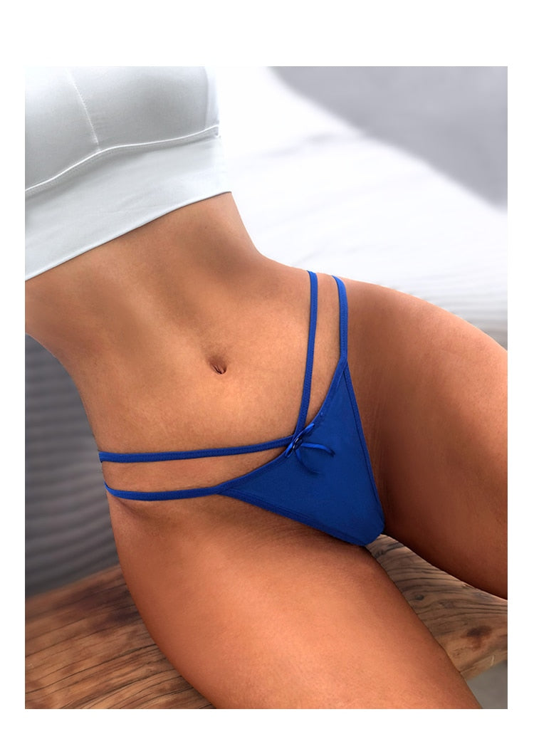 Simple design seamless string thong from The Clothing Company Sydney, invisible T panty underwear ideal for yoga and everyday wear.