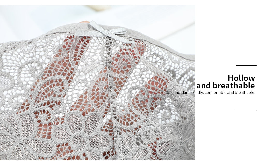 Three-pack of seamless lace thong panties from The Clothing Company Sydney, featuring comfortable lingerie briefs.