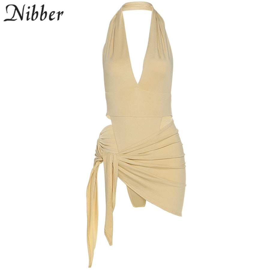 Two-piece beach vacation bikini bodysuit and skirt set for women, featuring a stylish, casual dress from The Clothing Company Sydney.
