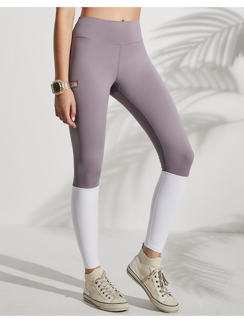 High waist quick dry yoga leggings from The Clothing Company Sydney, designed for workout and fitness activities.