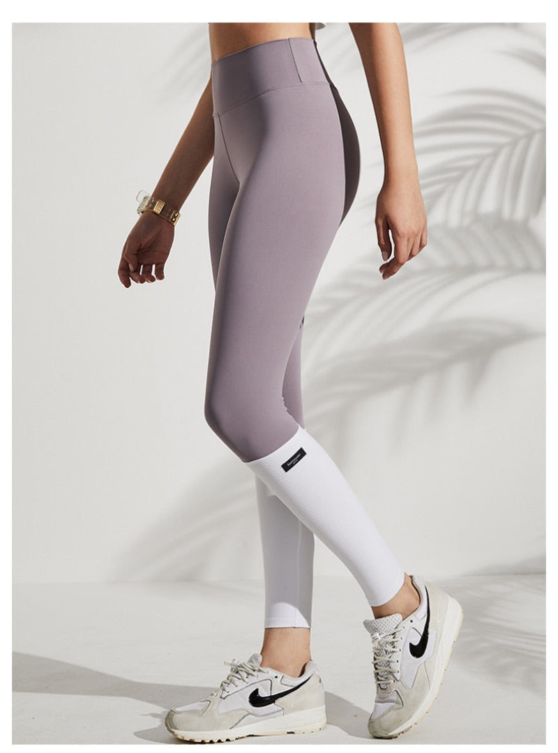 High-waist quick-dry fitness leggings by The Clothing Company Sydney, tight yoga pants with push-up design and workout bottoms