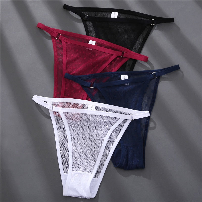 Six-pack of The Clothing Company Sydney lace panties featuring sexy, plus-size underwear with stylish and comfortable briefs.