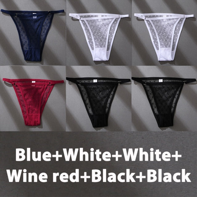 Six-pack of The Clothing Company Sydney lace panties, sexy underwear, plus size lingerie briefs, comfortable and stylish undergarments