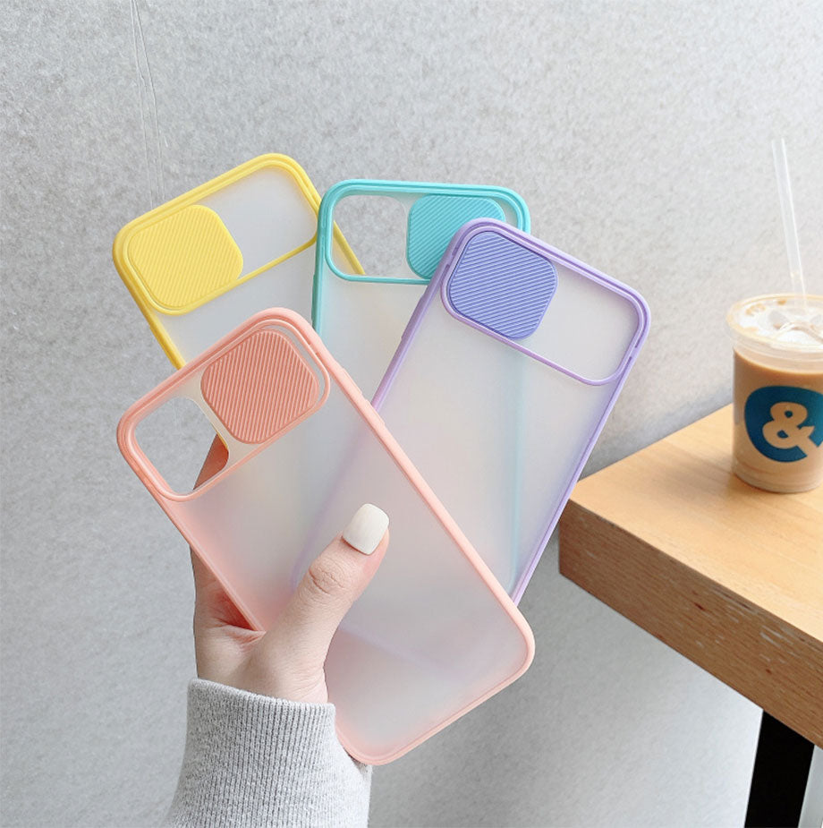 Soft candy-colored phone case with camera lens protection for iPhone 13, 11, 12 Pro Max, X, XR, XS Max, and X from The Clothing Company Sydney