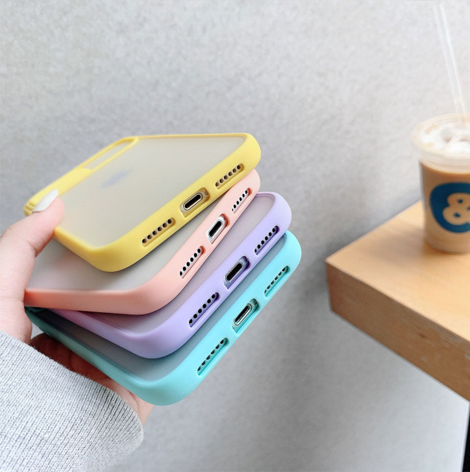 Candy soft back phone case with camera lens protection for iPhone 13, 12 Pro Max, X, XR, XS Max by The Clothing Company Sydney