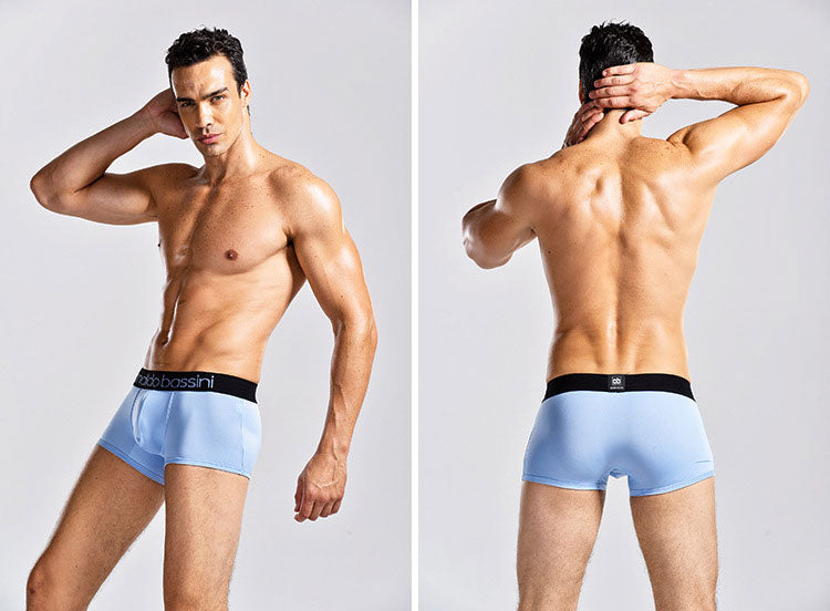 Men's breathable modal trunk underwear by The Clothing Company Sydney, shown in multiple colors with comfortable fit.