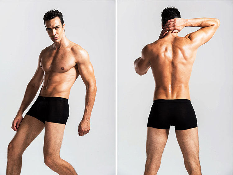 Men's breathable modal boxer trunks in 16 colors, comfortable men's underwear by The Clothing Company Sydney.