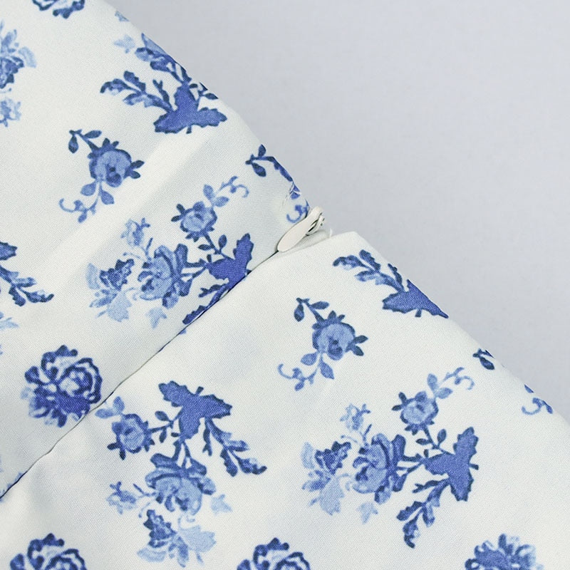 Floral print elegant short sleeve split dress by The Clothing Company Sydney, showcasing a stylish design and vibrant pattern.