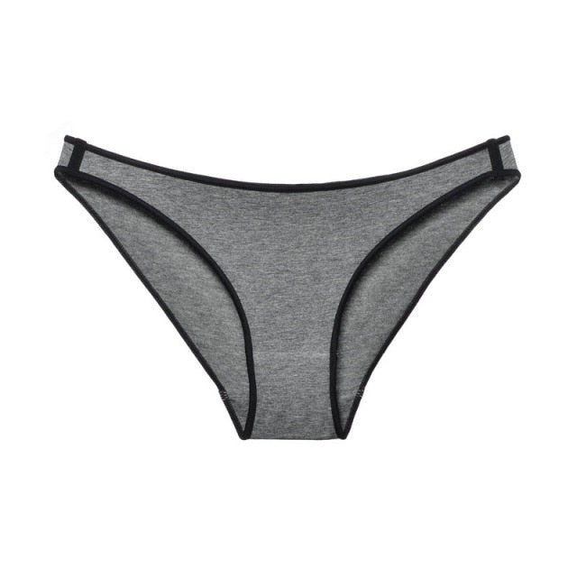 Soft cotton mix low-waist seamless lingerie from The Clothing Company Sydney, breathable high-elasticity G-string briefs shown.