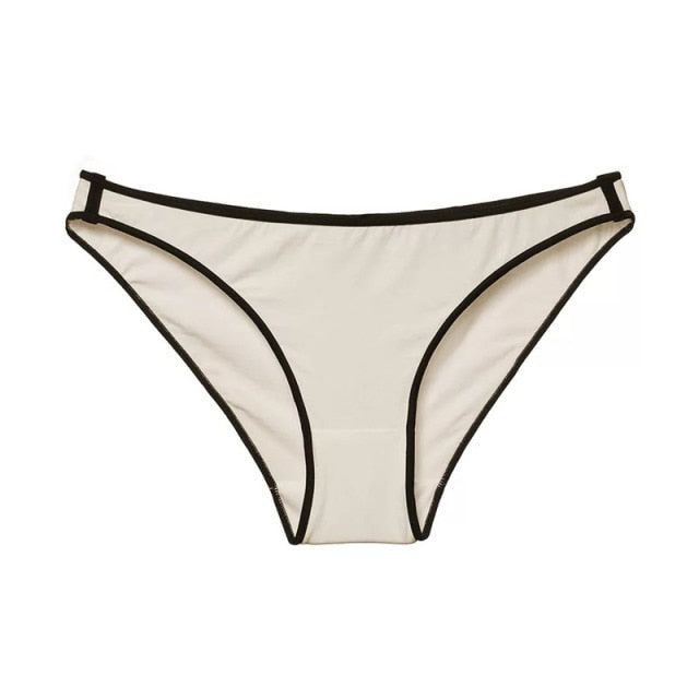 Cotton mix soft low-waist seamless underwear by The Clothing Company Sydney, breathable high-elasticity G-string briefs for women