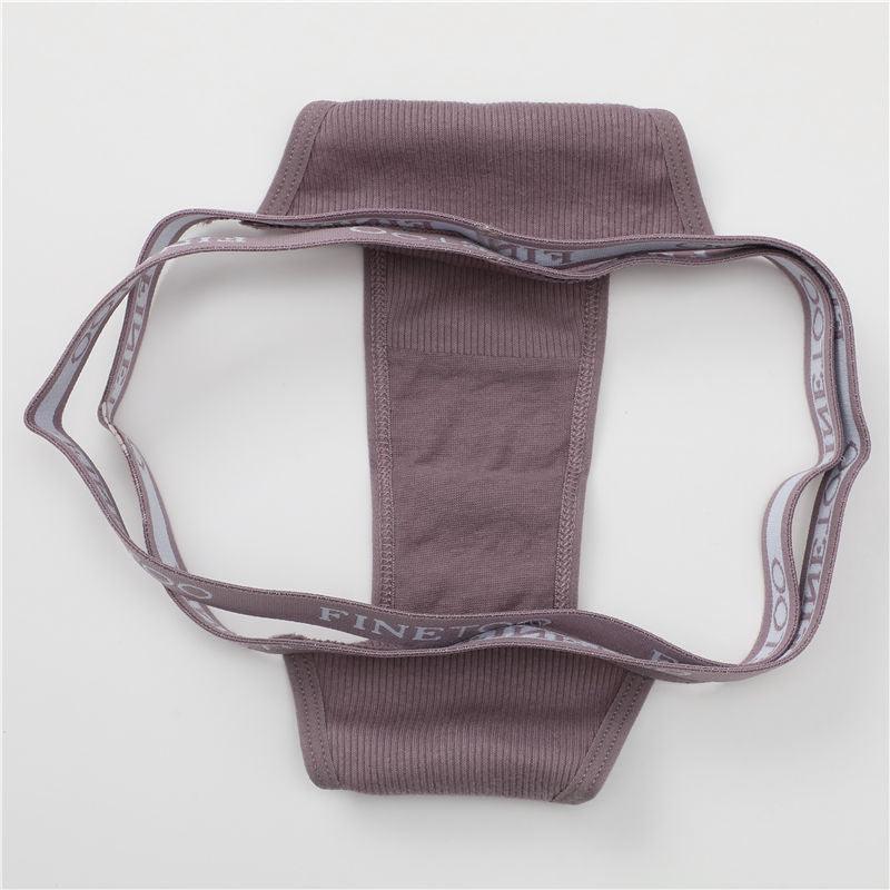 Two pairs of low-rise cotton Brazilian panties for women with front cross design, breathable underwear by The Clothing Company Sydney.