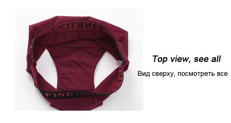 Two pairs of The Clothing Company Sydney cotton seamless briefs in solid colors, low waist, breathable underwear for women.