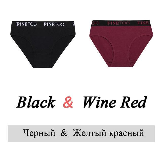 Two pairs of The Clothing Company Sydney cotton seamless briefs in solid colors, low waist, breathable and comfortable underwear.
