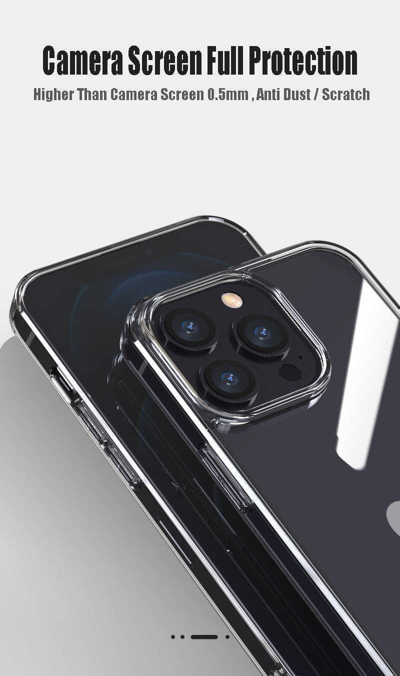 Luxury Tempered Glass Clear Case For iPhone 11 12 13 Pro XS Max 13Mini X XR Transparent Hard Case The Clothing Company Sydney