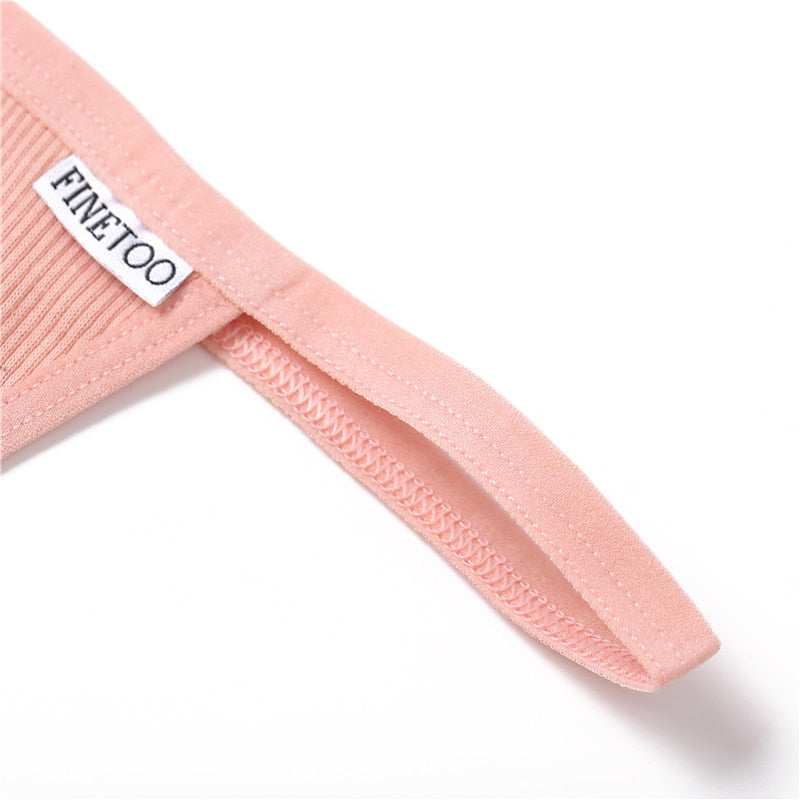 Cotton mix G-string underwear from The Clothing Company Sydney, showcasing a T-back thong with soft cotton fabric and minimal coverage.