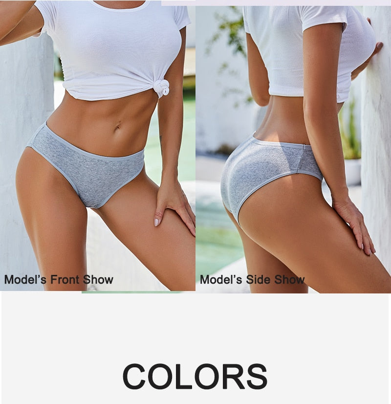 Three-pack cotton mix panties with jacquard pattern, solid colors, and comfortable underwear design from The Clothing Company Sydney.