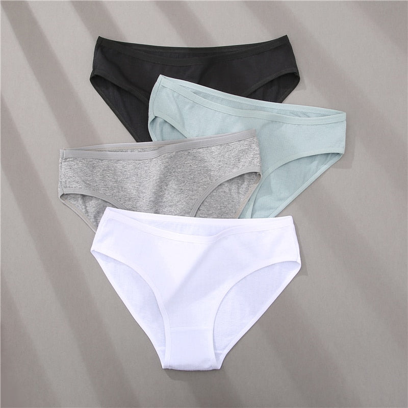 Three-pack cotton mix panties with jacquard patterns, solid colors, and comfortable underwear briefs from The Clothing Company Sydney.