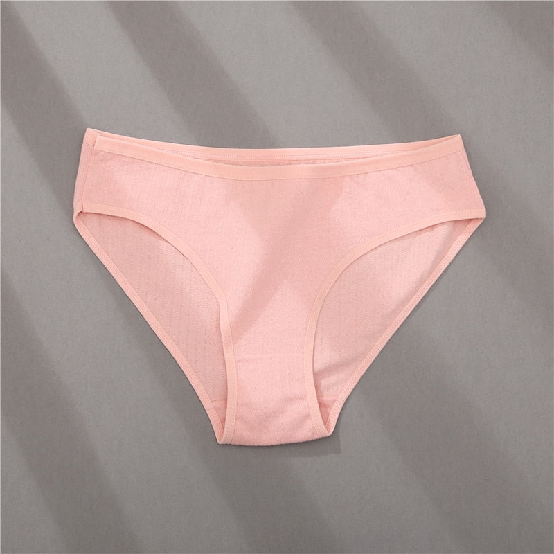 Three-pack cotton mix panties with jacquard design, solid colors, and comfortable briefs from The Clothing Company Sydney.
