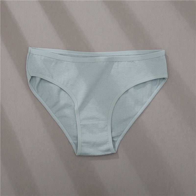 Three-pack cotton mix panties with jacquard pattern, solid colors, and comfortable underwear design by The Clothing Company Sydney.