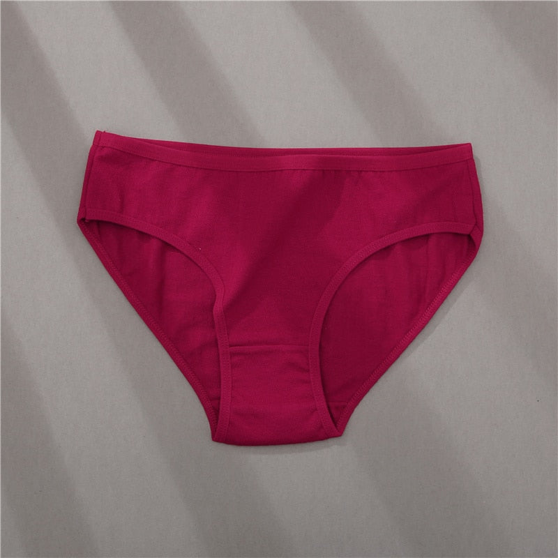 Three-pack cotton mix panties with jacquard design, solid color briefs from The Clothing Company Sydney, comfortable and stylish underwear.