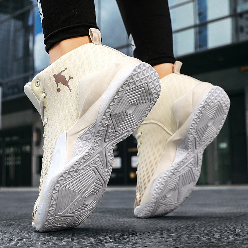 Breathable lightweight high top casual shoes for men, women, and kids by The Clothing Company Sydney, suitable for outdoor basketball.
