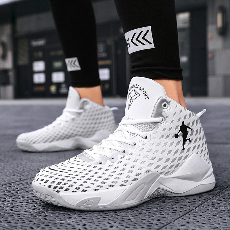 Lightweight high-top casual sneakers for men, women, and kids by The Clothing Company Sydney, featuring breathable outdoor design.
