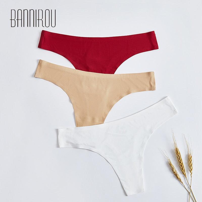 Set of 10 seamless solid sports thong underwear briefs by The Clothing Company Sydney, T-back G-string style in various colors.