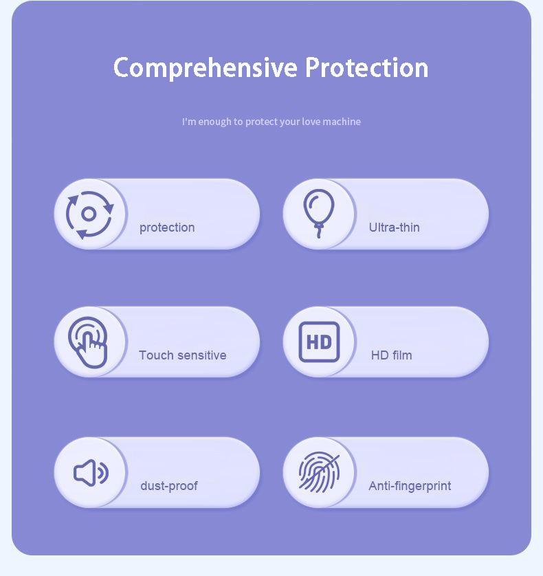 Two-piece iPhone case with 360 tempered glass front and matte back, shockproof PC cover for iPhone 11, 12, 13, XR, XS, 7, 8 Plus, SE 2020