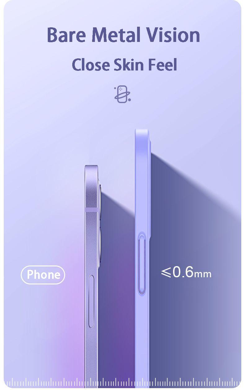 Two-piece iPhone case with tempered glass front and matte back for full protection, shockproof PC cover for iPhone 11 to 13 models.