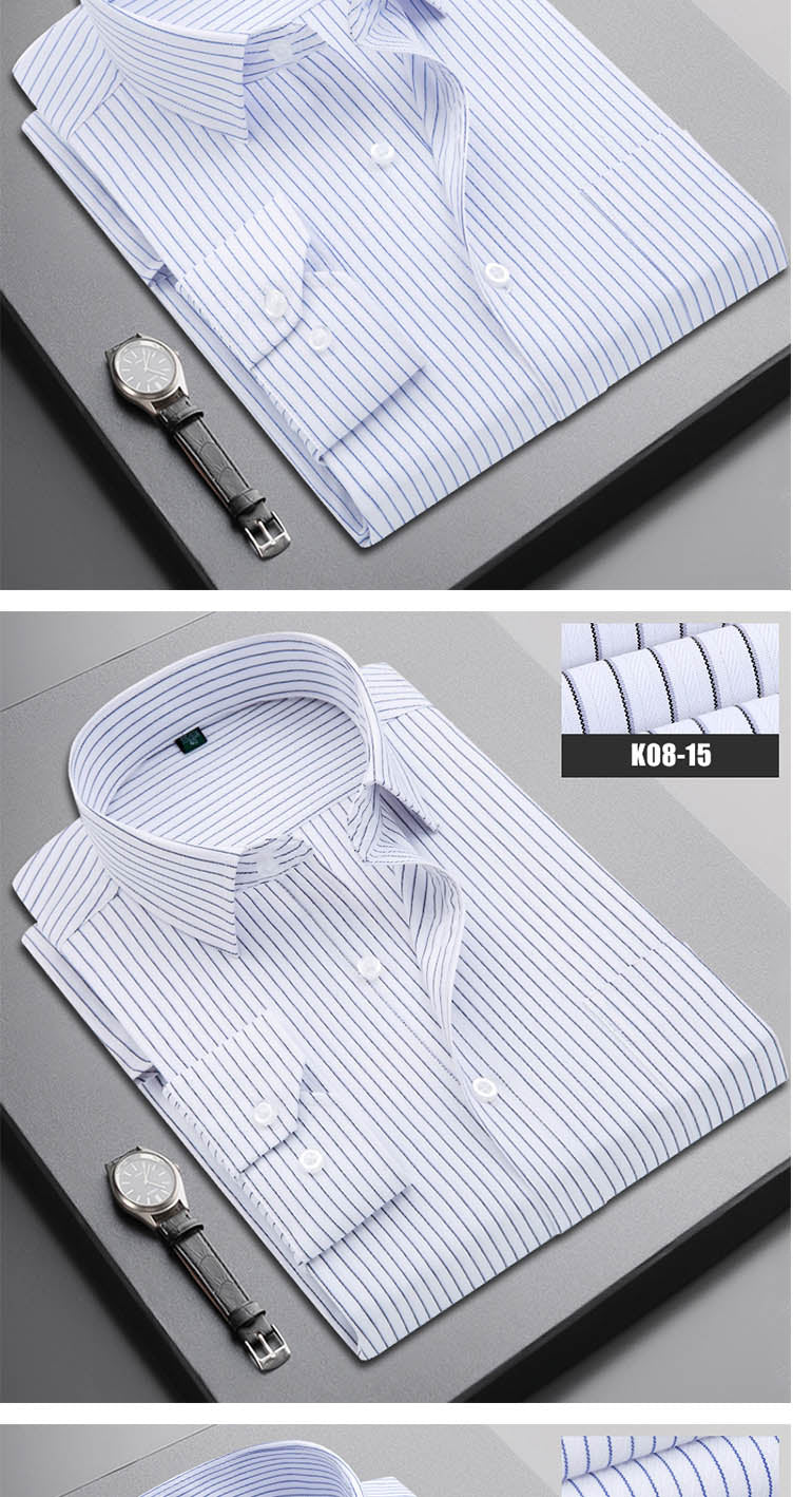 Boutique Men Clothing Business Casual Striped Plaid Regular Fit Men's Dress Shirt The Clothing Company Sydney