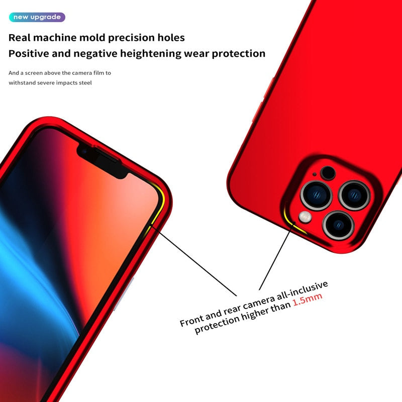 Silicone shockproof phone case for iPhone 13, 12 Mini, 11 Pro, XS Max, X, XR, 6S, 7, 8 Plus with hard PC protection from The Clothing Company Sydney