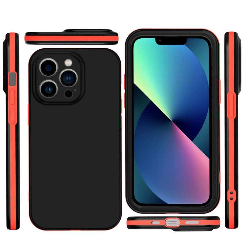 Silicone shockproof iPhone 13, 12 Mini, 11 Pro, XS Max, X, XR, 6S, 7, 8 Plus phone case by The Clothing Company Sydney.