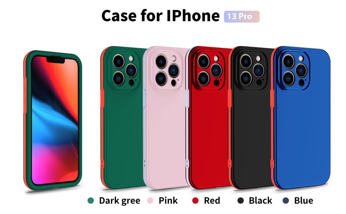 Silicone shockproof phone case for iPhone 13, 12 Mini, 11 Pro, XS Max, X, XR, 6S, 7, 8 Plus by The Clothing Company Sydney