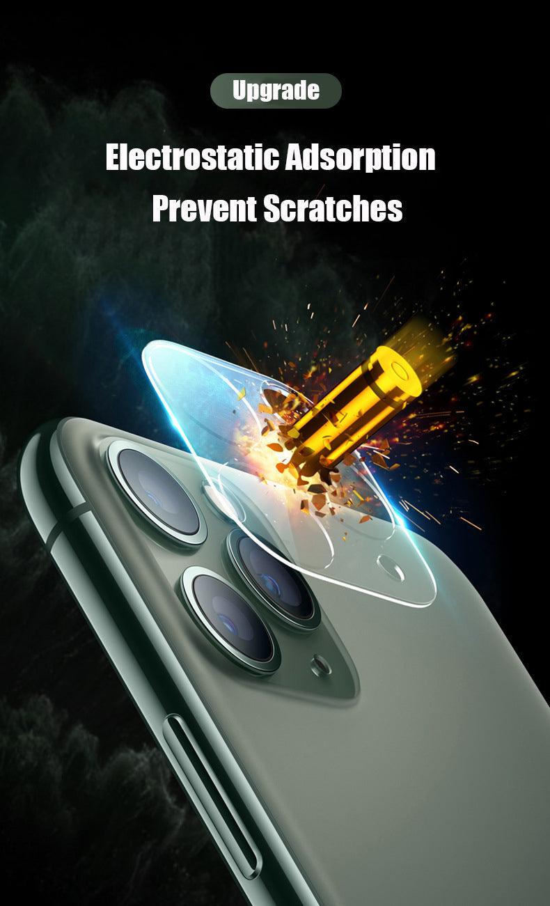 Two tempered glass camera protection covers for iPhone 11, 12, 13 Pro Max from The Clothing Company Sydney, full cover screen protector film