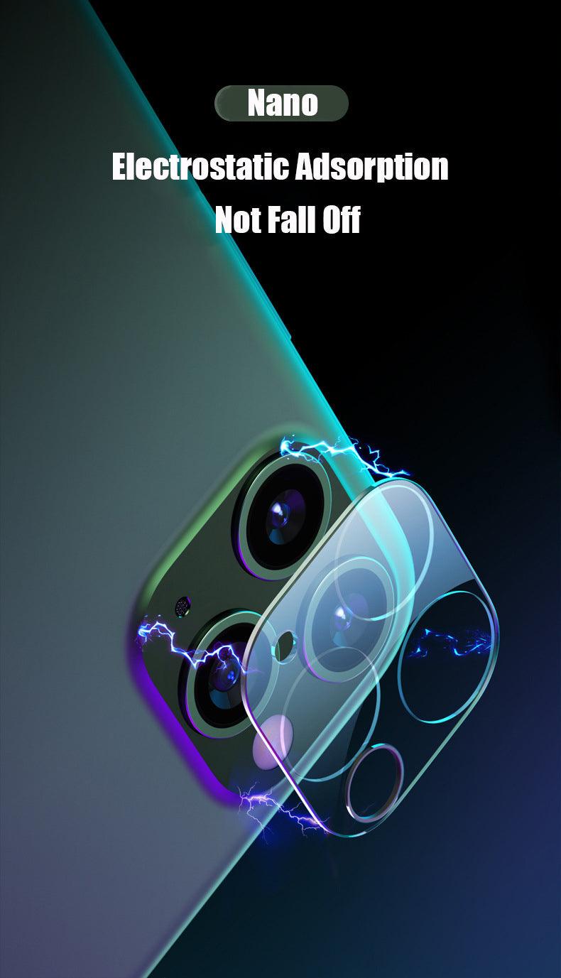 Two tempered glass camera protection covers for iPhone 11, 12, 13 Pro Max, full cover screen protector film by The Clothing Company Sydney