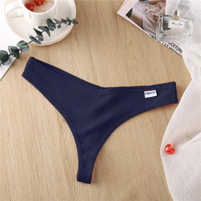 Two-pack cotton mix G-string thong underwear with V-waist design from The Clothing Company Sydney, shown on a plain background.