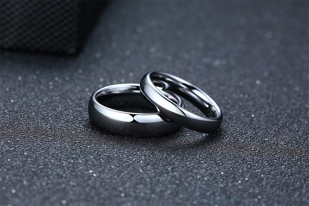 Anti-scratch tungsten wedding band bracelet for women and men, simple and classic jewelry by The Clothing Company Sydney.