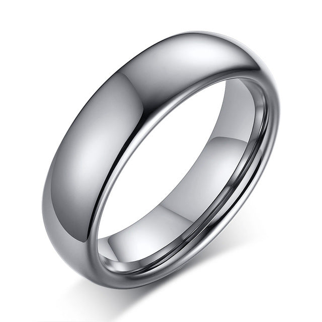 Anti-scratch tungsten wedding ring bracelet for women and men, simple and classic wedding band by The Clothing Company Sydney.