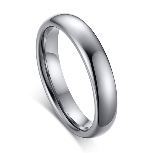 Anti-scratch tungsten wedding band bracelet for women and men, simple and classic wedding jewelry by The Clothing Company Sydney.
