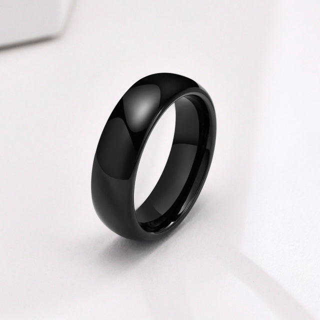 Anti-scratch tungsten wedding ring bracelet for women and men, simple and classic wedding band by The Clothing Company Sydney.